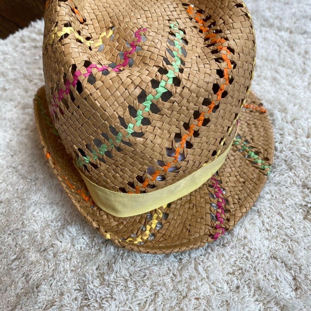 Colorful straw beach hat! - Picture 7 of 8